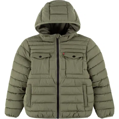 Levi's® Kids' Heavyweight Puffer Jacket In Four Leaf Clover