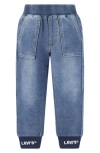 Levi's® Kids' Logo Denim Knit Joggers In Blue