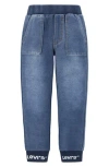 Levi's® Kids' Logo Denim Knit Joggers In Blue