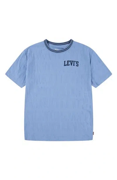 Levi's® Kids' Logo Jacquard T-shirt In Della Robbia Blue