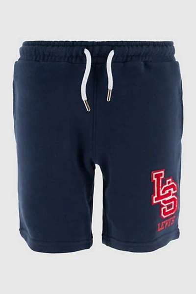 Levi's Kids Monogram Shorts In Blue