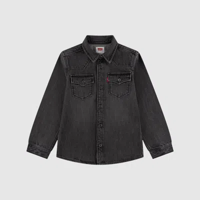 Levi's Kids New Barstow Western Shirt In Neutral / Incognito