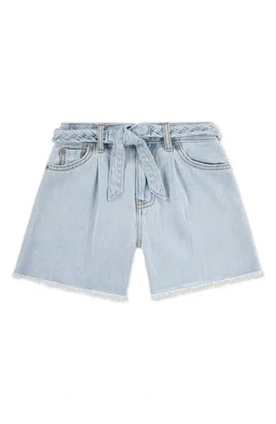 Levi's® Kids' Pleated Skirty Denim Shorts In White