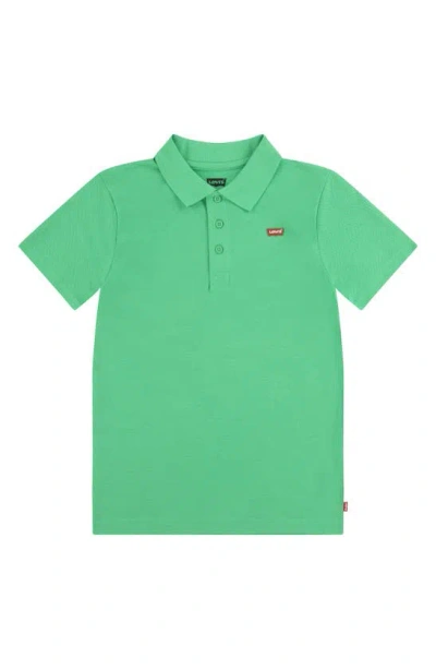 Levi's® Kids' Short Sleeve Batwing Polo In Green