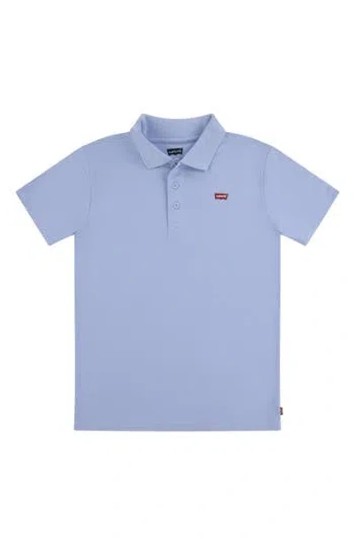 Levi's® Kids' Short Sleeve Batwing Polo In White/blue