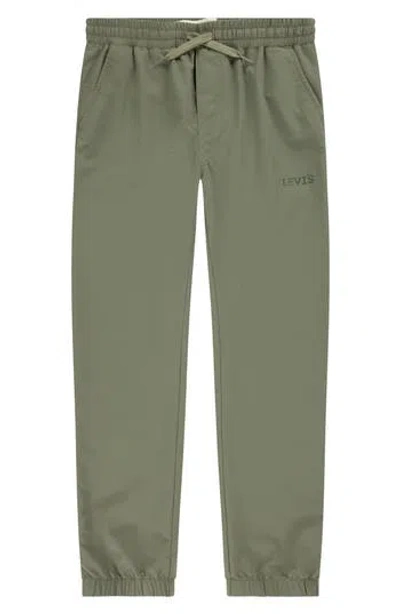 Levi's® Kids' Twill Relaxed Joggers In Gray