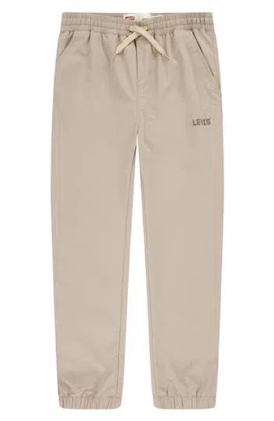 Levi's® Kids' Twill Relaxed Joggers In Neutral