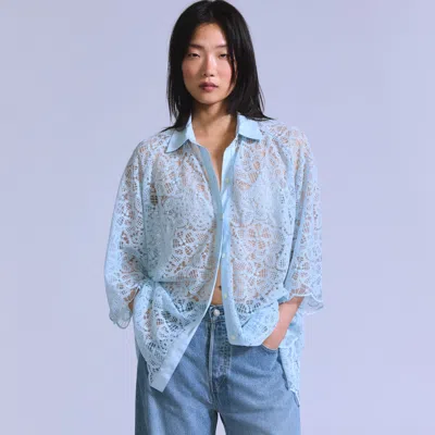 Levi's Lace Woven Shirt In Blue
