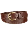 Levi's Laced-edge Casual Leather Belt In Brown
