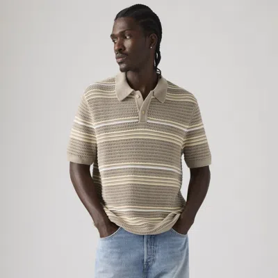 Levi's Laguna Sweater Polo In Brown
