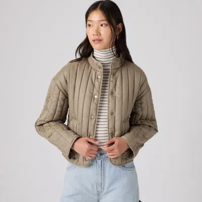 Levi's Lana Quilted Liner Jacket In Green