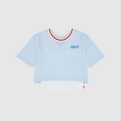 Levi's Layered Crew With Tank Little Girls 4-6x Sweatshirt 4 In Blue