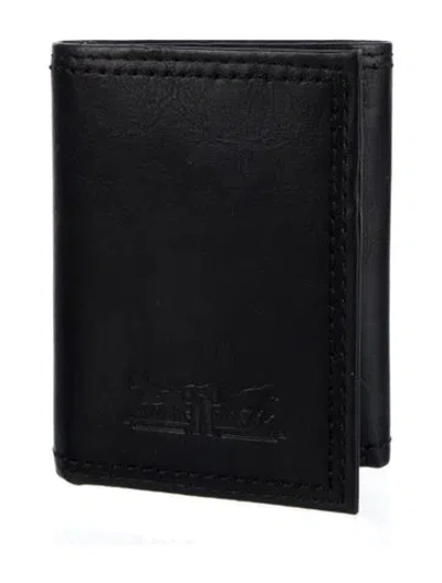 Pre-owned Levi's Leather Bifold Wallet In Black
