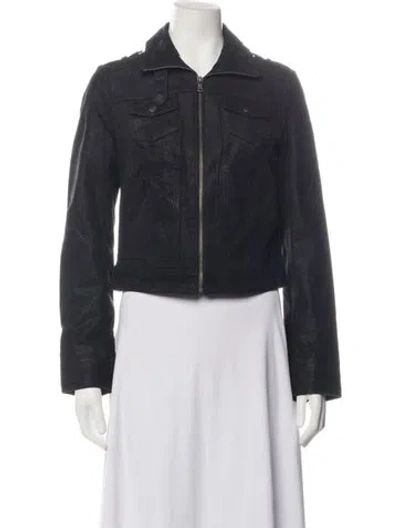 Pre-owned Levi's Leather Jacket In Black