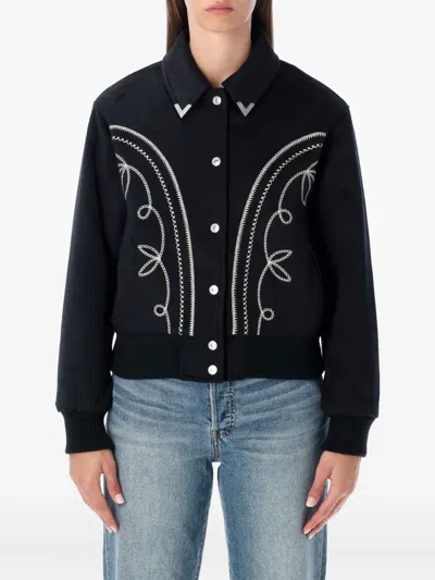 Levi's Levi S Lennox Rodeo Western Wool-blend Jacket In Black