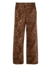 Levi's Leopard-print Straight-leg Jeans In Brown