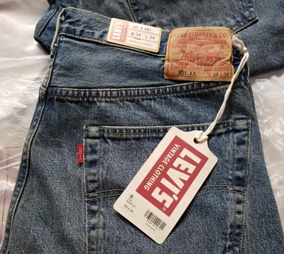Pre-owned Levi's 1955 Lvc 501 Xx Vintage Clothing Japanese Red Selvedge Men's Jeans 34/34 In Selvedge Denim