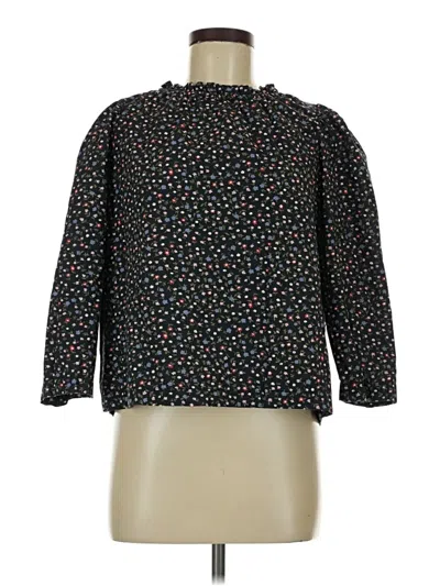 Pre-owned Levi's 3/4 Sleeve Blouse In Black