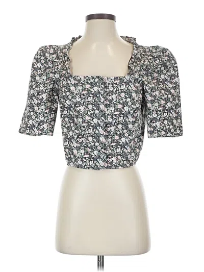 Pre-owned Levi's 3/4 Sleeve Blouse In White