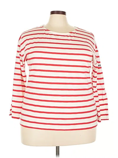 Pre-owned Levi's 3/4 Sleeve T-shirt In Red