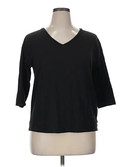 Pre-owned Levi's 3/4 Sleeve T-shirt In Black