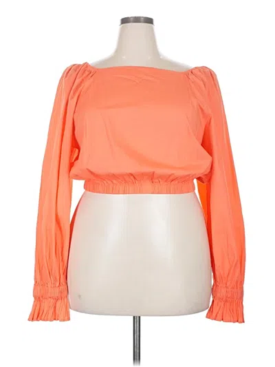 Pre-owned Levi's 3/4 Sleeve T-shirt In Orange