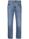 Levi's Cotton Jeans With Back Logo Patch In Blue