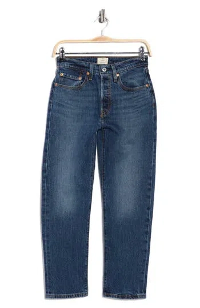 Levi's 501® High Waist Crop Straight Leg Jeans In Blue
