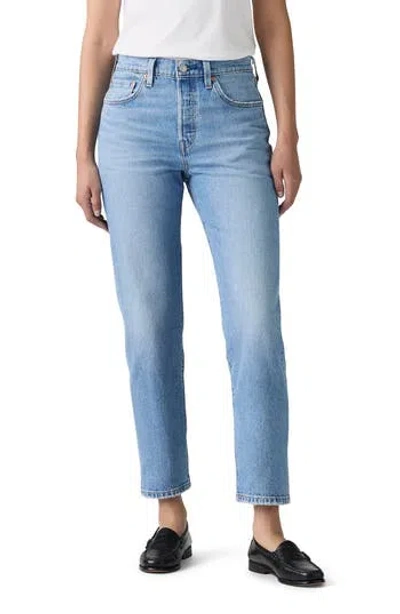 Levi's 501® High Waist Crop Straight Leg Jeans In Blue