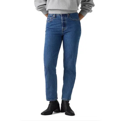 Levi's 501® High Waist Crop Straight Leg Jeans In Blue