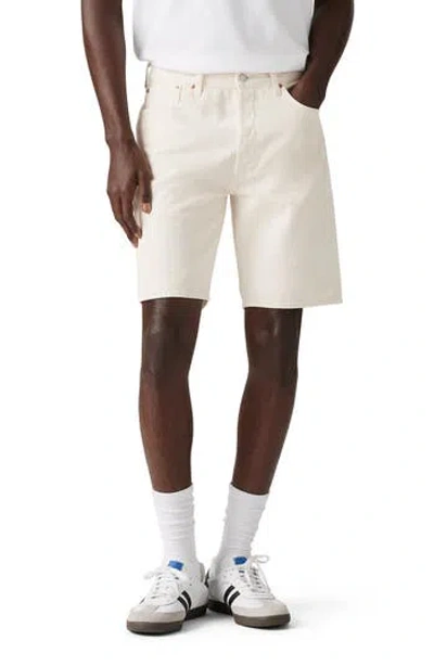 Levi's 501 Original Straight Lightweight Denim Shorts In Neutral