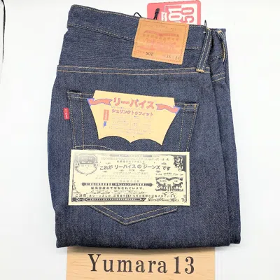 Pre-owned Levi's 501 Original Fit 150th Anniversary Japan Model Dark Indigo Size 30-38 In Blue