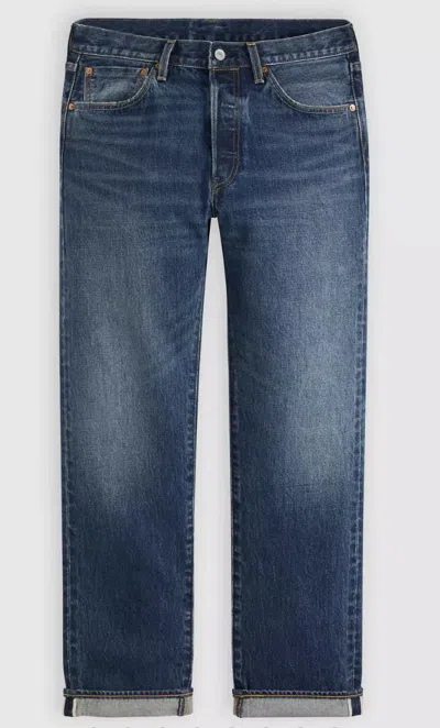 Levi's 501 Original Found In Cave Selvedge Jeans In Blue