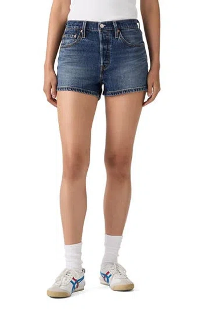 Levi's 501® Original High Waist Denim Shorts In Blue