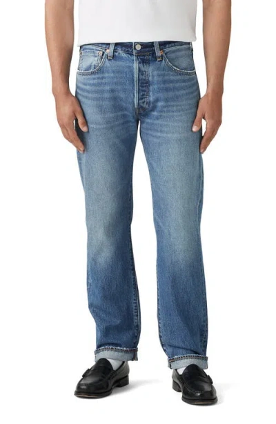 Levi's 501® Original Straight Leg Selvedge Jeans In Blue