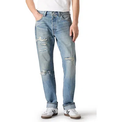 Levi's 501® Original Straight Leg Selvedge Jeans In Blue
