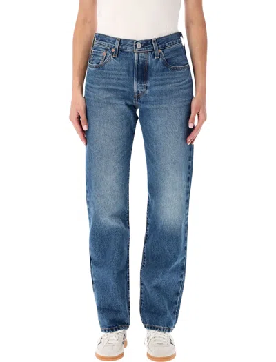 Levi's 501 Straight-leg Jeans In Mid Blue
