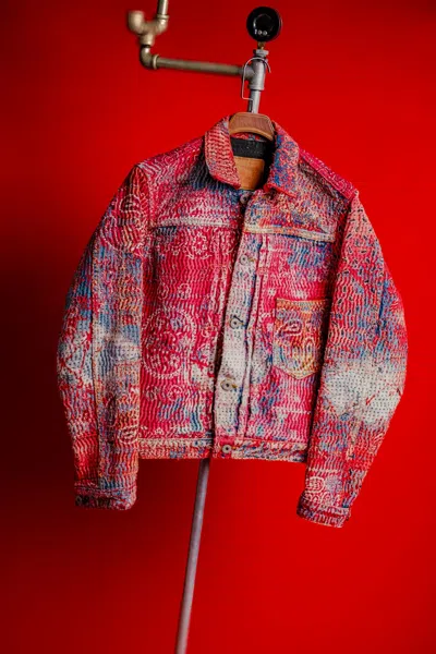 Pre-owned Levi's 506 Selvedge X Sashiko Boro Jacket Type 1