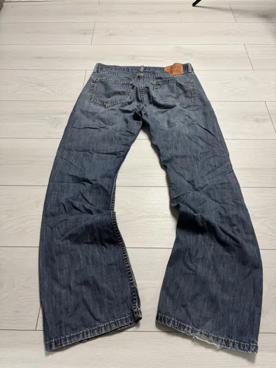 Pre-owned Levi's 527 Vintage Faded Boot Cut Jeans Y2k Western 90's In Blue