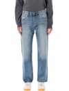 Levi's 555 Relaxed Straight Utility Jeans In Blue