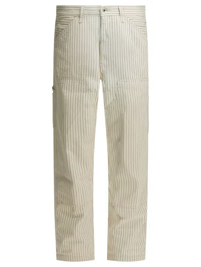 Levi's Blue Cotton Trousers In Neutral