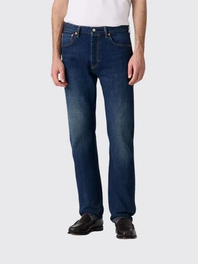 Levi's 5-pocket Straight-fit Cotton Denim Jeans In Blue