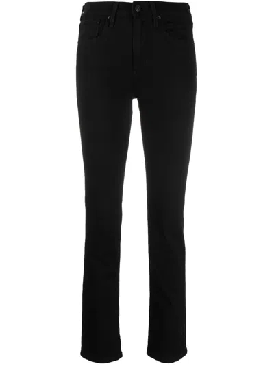 Levi's 724 High Rise Straight In Black