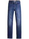 Levi's 724 High Rise Straight Chelsea Carbon In Blue