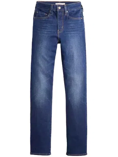 Levi's 724 High Rise Straight Chelsea Carbon In Blue