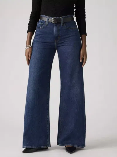 Levi's 728 Hr Wide Leg Woodstock Wide Leg Jeans In Blue