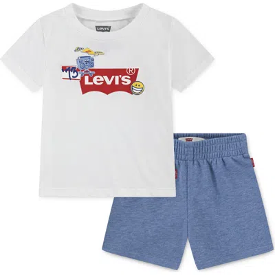 Levi's Babies'  '73 Graphic T-shirt & Shorts Set In Multi