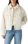 Levi's '90s Faux Shearling Lined Corduroy Jacket In White