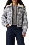 Levi's Shrunken '90s Wool Trucker Jacket In Black