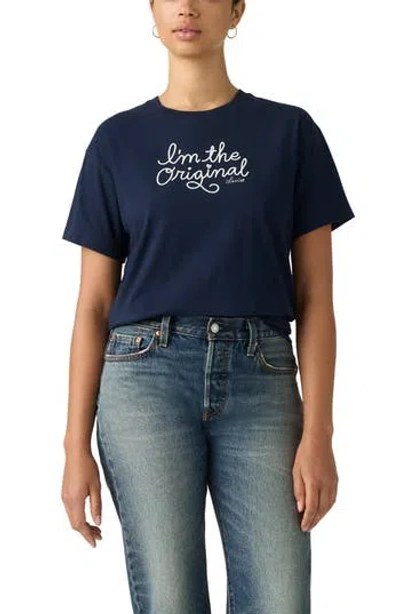 Levi's Anyday Cotton Graphic T-shirt In Blue